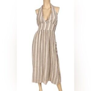 Indigo Rein Halter Dress- Size Medium